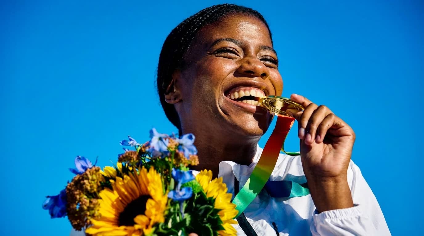 Sportif souriant