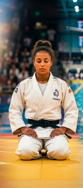 Judoka en concentration