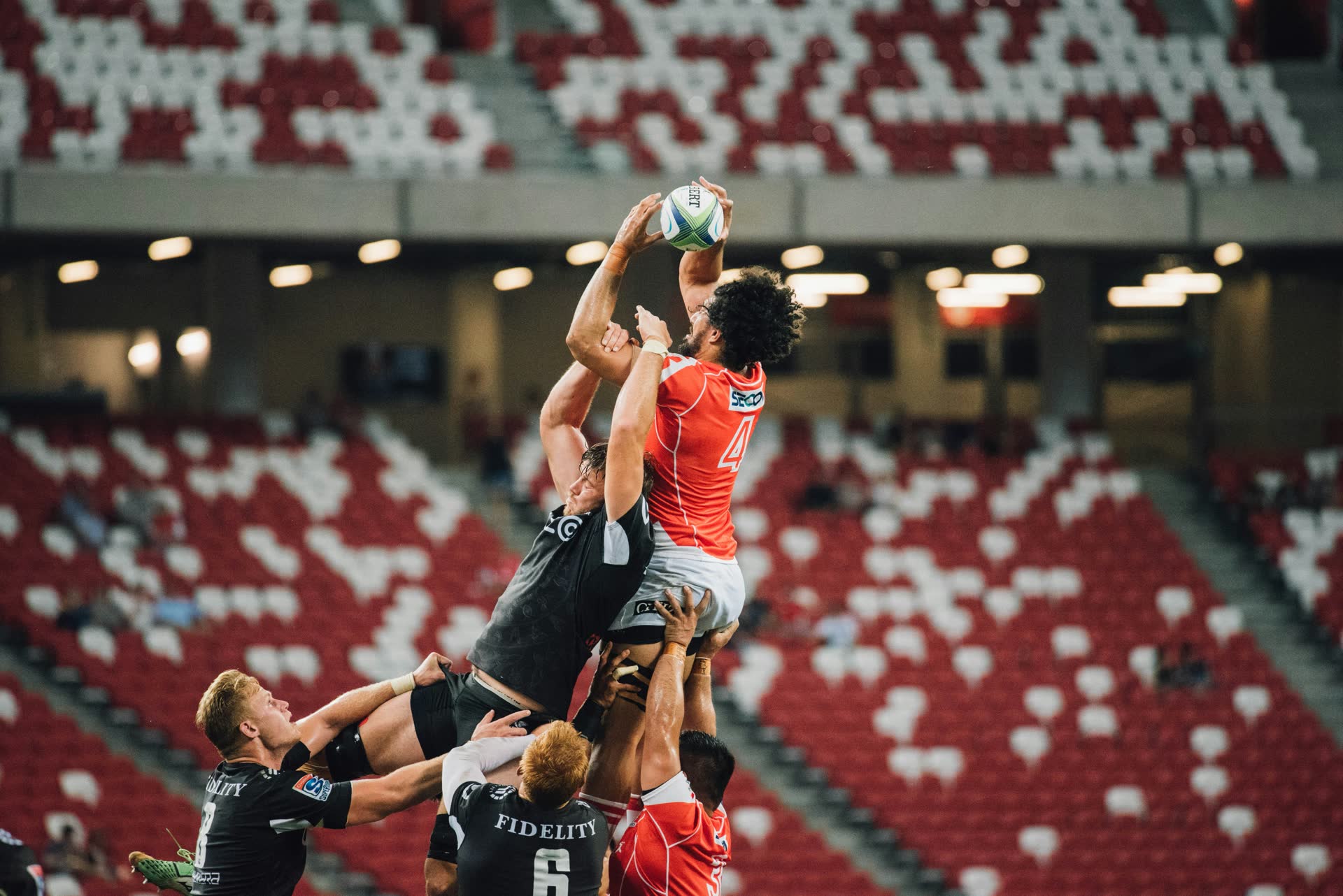 Mêlée de rugby, esprit d'équipe