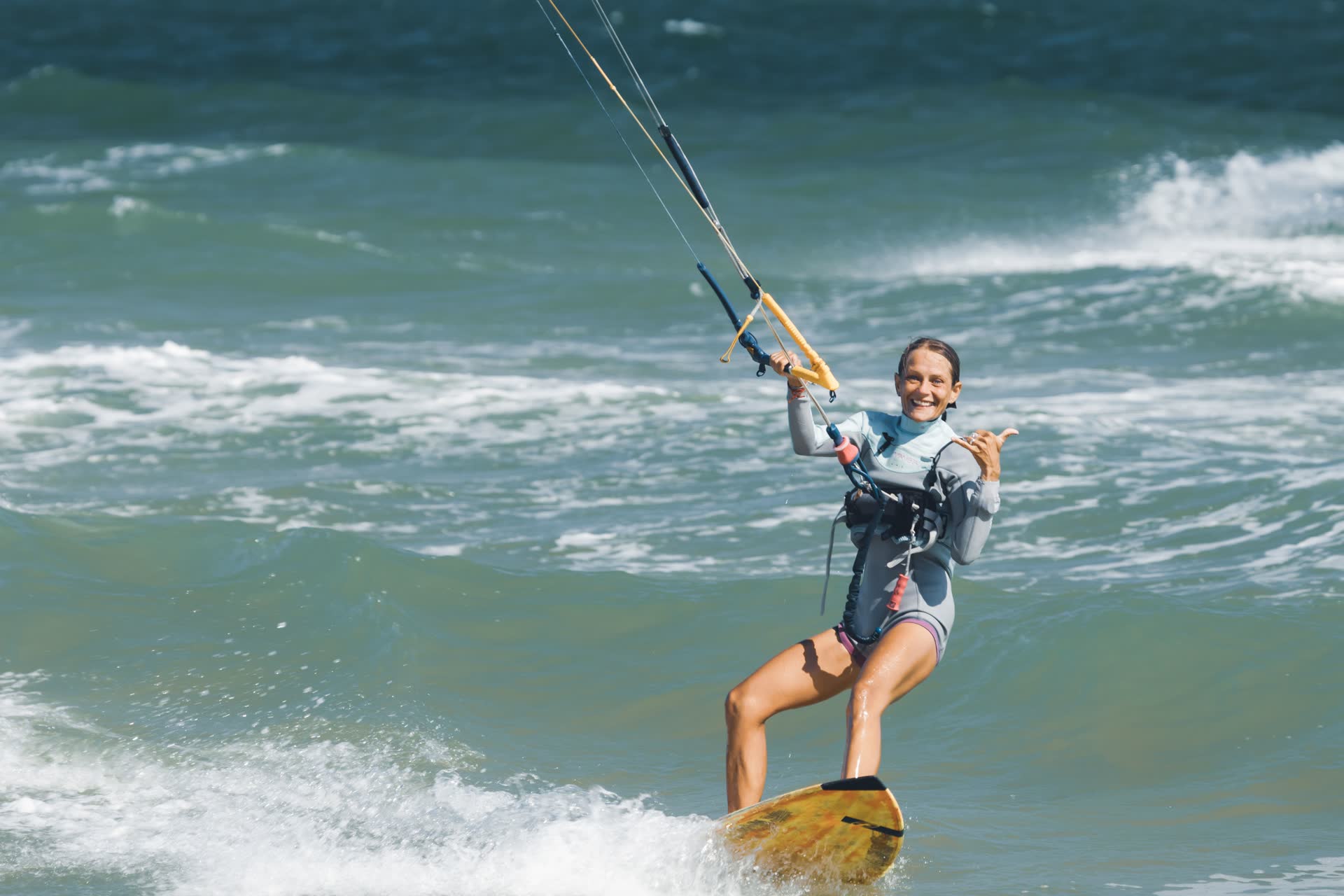 Wakeboardeur souriant